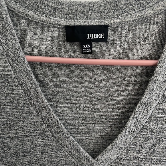 Aritzia Wilfred free heather grey V-neck sweater dress in XXS - Picture 2 of 3